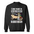Kids Tiny Dinosaur Read Books & Pet My Bearded Dragon Lover Sweatshirt