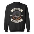 Kinda Fit Mostly Fat Fitness 面白いジムワークアウト スウェットシャツ
