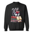 Lemur Reading Books Matching Bookworm Readers Librarian Sweatshirt