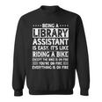 Library Assistant Librarian Associate Keeper Book Lover Sweatshirt