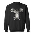 I Lift So I Can Carry More Books Raccoon Reader Workout Sweatshirt