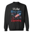 I Likehe Explodes Fireworks 4Th Of July カップル スウェットシャツ