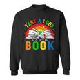 Take A Look It's In A Book Retro Groovy Reading Books Lovers Sweatshirt Take A Look It's In A Book Retro Groovy Reading Books Lovers Sweatshirt