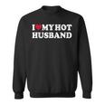 I Love My Hot Husband シャツ ファニー レッド ハート Love Hot Husband スウェットシャツ