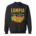 Lumpia Makes Me Happyルンピアは私を幸せにする フィリピンの春巻き 料理 食べ物 スウェットシャツ