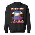 Meet Me At The Arcade Gameraporwave レトロビデオゲーム ゲーマービデオゲーム スウェットシャツ