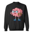 Nerd Brain With Book And Glasses Sweatshirt