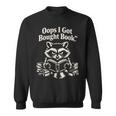 Oops I Got Bought Book Raccoon Reading Bibliophile Sweatshirt