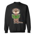 Otter Book Reading Bookaholics Sea Otter Lover Sweatshirt