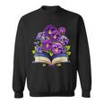 Pansies Flowers Book Pansy Floral Sweatshirt