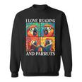 Parrot Love Reading And Parrots Child Book Lover Sweatshirt