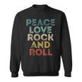 Peace Love Rock And Roll ピース・ラブ・ロックンロールtシャツ ロックンロール・ミュージック スウェットシャツ