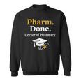 Pharm Done ドクターオブファーマシー 卒業式 スウェットシャツ