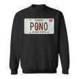 Pono ヴィンテージ ハワイ ナンバープレート スウェットシャツ