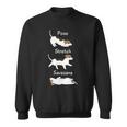 Posetretchavasanaジャック・ラッセル・テリア犬 長袖tシャツ スウェットシャツ