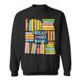 Read More Books Colorful Watercolor Reader Sweatshirt