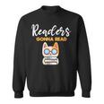 Readers Gonna Read Cat & Book Lover Sweatshirt