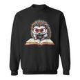 Reading Book Hedgehog Sweatshirt Reading Book Hedgehog Sweatshirt