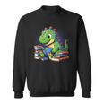 Reading Dinosaur Book Lover Cute Dino Reading Sweatshirt Reading Dinosaur Book Lover Cute Dino Reading Sweatshirt
