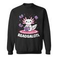 Readsalotl Axolotl Kawaii Anime Book Lover Reading Sweatshirt Readsalotl Axolotl Kawaii Anime Book Lover Reading Sweatshirt