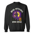 Real Witches Ridetick 面白い 黒猫 ハロウィン スウェットシャツ