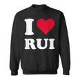 Red Heart I Love Rui スウェットシャツ