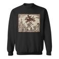 Satanic Occult Midnight Ride ゴスホラー 美的 木版画 長袖tシャツ スウェットシャツ