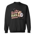 Slow Burns Survivor Book Lover Sweatshirt