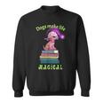 Sophie Magic Wand Dog Wizard Books Sweatshirt
