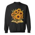 Sunflowers Flowers Book Floral Sweatshirt