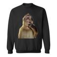Thinking Monkey Meme スウェットシャツ