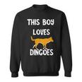 This Boy Loves Dingoes 野生動物 オーストラリアン ディンゴ犬 スウェットシャツ