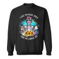 Tie-Dye Messy Bun Skull I Like My Books Spicy & My Coffee Sweatshirt