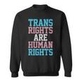 Trans Rights Are Human Rights Lgbtq トランスジェンダー フラッグ プライド スウェットシャツ