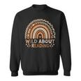 Wild About Reading Books Reader Lover Bookworm Library Day Sweatshirt