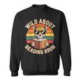 Wild About Reading Bruh Cool Leopard Animal Cheetah Book Sweatshirt