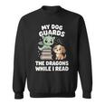 Women's Cute Fantasy Book Reader Apparel Dog Dragon Bookish Magic Sweatshirt Women's Cute Fantasy Book Reader Apparel Dog Dragon Bookish Magic Sweatshirt