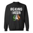 アイルランドのボクシングとビール 面白いアイルランド国旗tシャツ スウェットシャツ