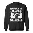アラスカの荒野を生き延びたアラスカ 長袖tシャツ スウェットシャツ