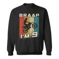 キッズ Braap I'm 9 ダートバイク 誕生日 9 Mx 9歳の誕生日 モトクロス スウェットシャツ