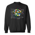キューブマジック 数学方程式 レトロ オタクルービック 長袖tシャツ スウェットシャツ