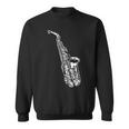 サックス サックス奏者 ミュージシャン サックス奏者 楽器 スウェットシャツ