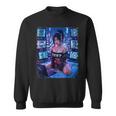 セクシーガールグラフィックtシャツ 1337 サイバーパンク ハッカーガール スウェットシャツ