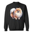 ポメラニアン犬 長袖tシャツ スウェットシャツ