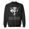 ラテン語の引用句 -Iis Pacem Para Bellum 古代ローマpqr 長袖tシャツ スウェットシャツ
