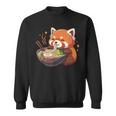 レッサーパンダ ラーメン かわいいレッサーパンダ スウェットシャツ