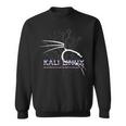 レトロ バックトラック Kali Linux デザイン ドラゴンとタグライン 長袖tシャツ スウェットシャツ
