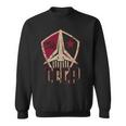 ヴィンテージソビエトロシアソ連スペースレトロアンティーク調cccp 長袖tシャツ スウェットシャツ