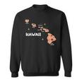 地図 ヴィンテージ お土産 ハワイ諸島 スウェットシャツ