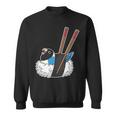 寿司ロール オウム I Kawaii Food I Blue-Masked Lovebird 長袖tシャツ スウェットシャツ
